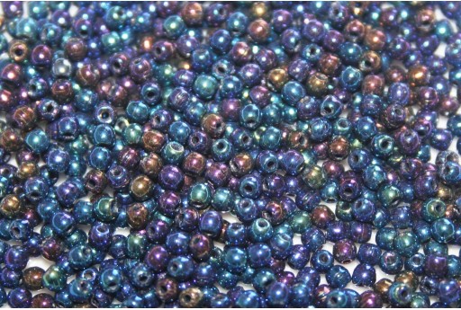 Czech Round Beads - Iris Green 2mm - 150pcs