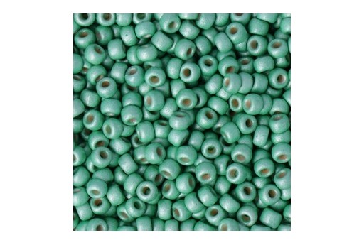 Rocailles Miyuki Seed Beads Matted Duracoat Galvanized Mint 8/0 - 10gr
