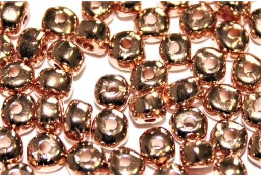 Zamak Beads - Rose Gold 3,6x4,7mm - 8pcs