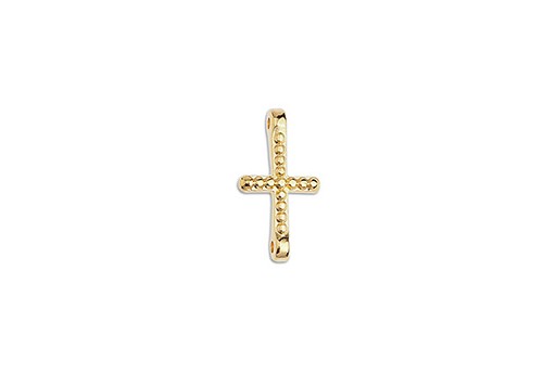 Link Croce - Oro 20x10mm - 2pz 2