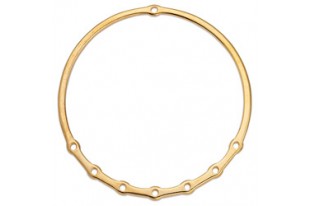 Component Ring Wire With 7 Holes - Gold 60mm