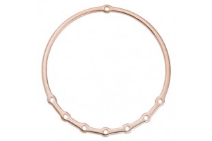 Base Orecchino Cerchio con Fori per Pendenti - Oro Rosa 60mm