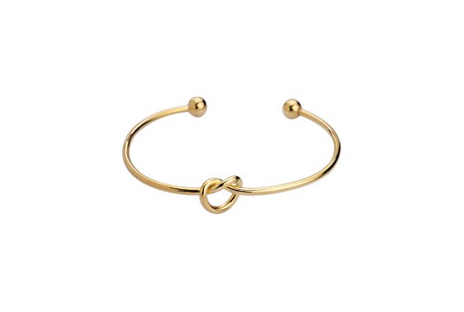 Bracciale Rigido con Nodo - Oro 59mm