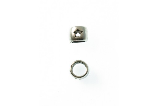 Rondelle Stella - Silver 7x9mm - 4pz 2