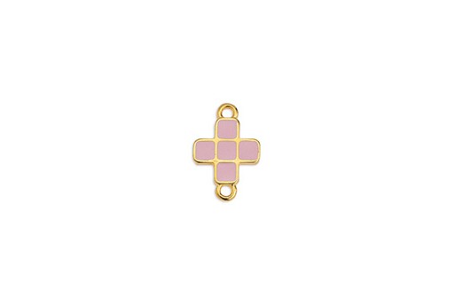 Link Croce Oro - Rosa 16x10,9mm - 2pz