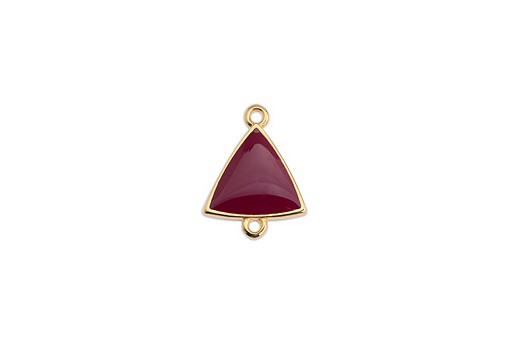 Link Triangolo Oro - Bordeaux 14,8x19mm