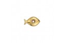 Bead Stopper Fish - Gold 13x8mm - 1pc