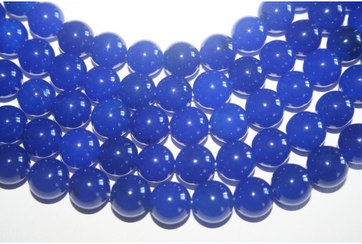 Filo 32 Pietre Giada Blue Lapis Sfera 12mm GI98