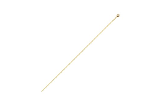 Brass Ball Head Pins - Gold 70x0,6mm - 30pcs