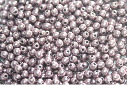 Tondi Vetro di Boemia Sueded Gold Blackened Pearl 3mm - 100pz