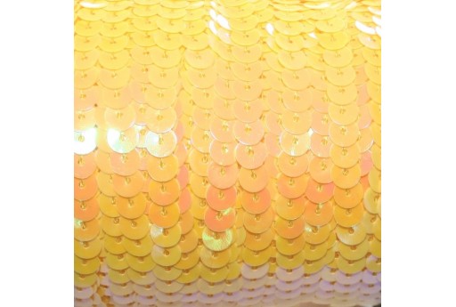 Filo di Paillettes Lisce Giallo AB 6mm - 2mt