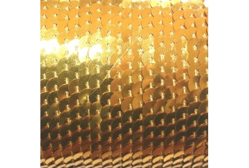 Gold Sequins Strand Smooth 6mm - 2mt
