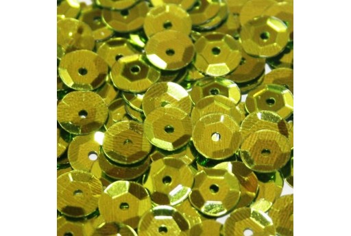 Paillettes Cuvettes Verde Chiaro 6mm - 20gr