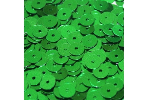 Smooth Sequins Green 6mm - 10gr