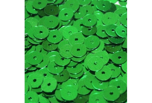 Paillettes Lisce Verde 6mm - 10gr