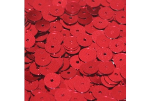 Smooth Sequins Red 6mm - 10gr