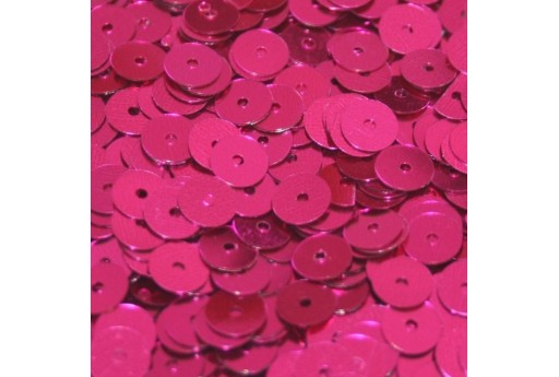 Paillettes Lisce Fuchsia 6mm - 10gr