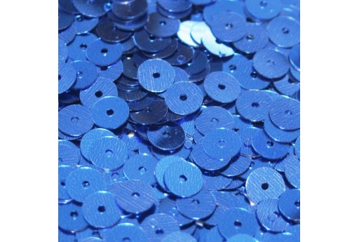 Smooth Sequins Blue 6mm - 10gr