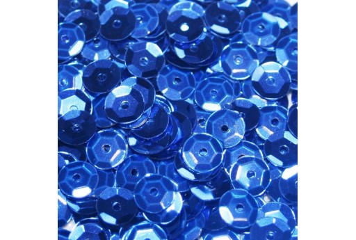 Paillettes Cuvettes Blue 6mm - 20gr