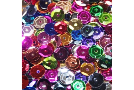 Cuvettes Sequins Multicolor 6mm - 20gr