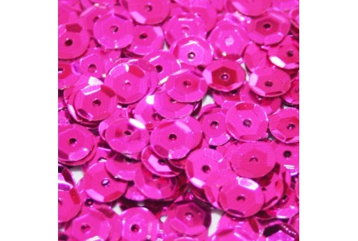 Cuvettes Sequins Fuchsia 6mm - 20gr