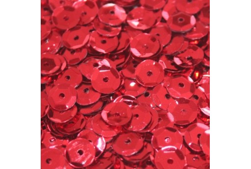 Paillettes Cuvettes Rosso 6mm - 20gr