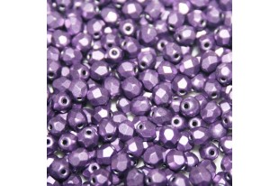 Fire Polished Beads Saturated Metallic Grapeade 4mm - 60pcs