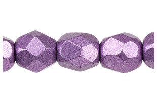 Perline Mezzi Cristalli Saturated Metallic Grapeade 4mm - 60pz