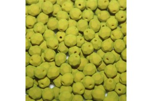 Fire Polished Beads Matte Velvet Lemongrass 4mm - 60pcs