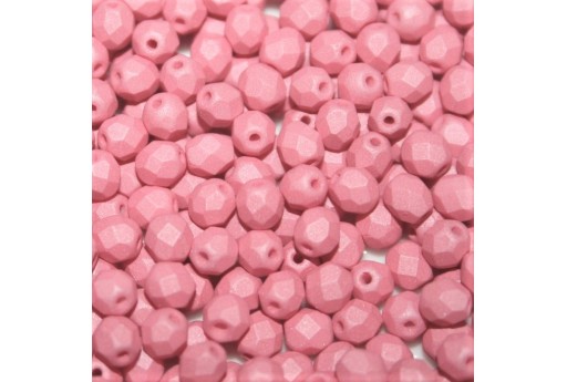 Perline Mezzi Cristalli Matte Velvet Pink 4mm - 60pz