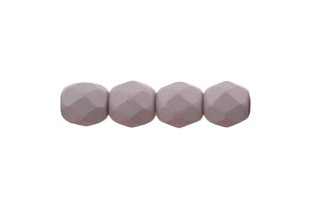 Fire Polished Beads Matte Velvet Antique Pink 4mm - 60pcs