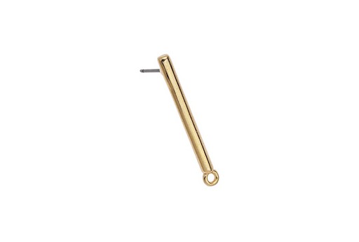 Orecchino a Bastone con Asola - Oro 29x3mm - 2pz