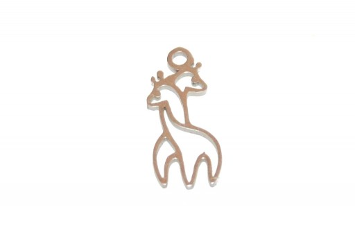 Stainless Steel Charms Giraffe - 17x8mm - 2pcs