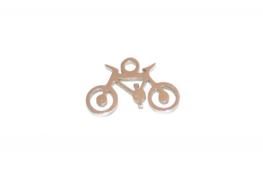 Stainless Steel Charms Bicycle - 9x14mm - 2pcs