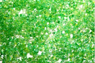 Superduo Beads Confetti Splash Yellow Green 5x2,5mm - 10gr