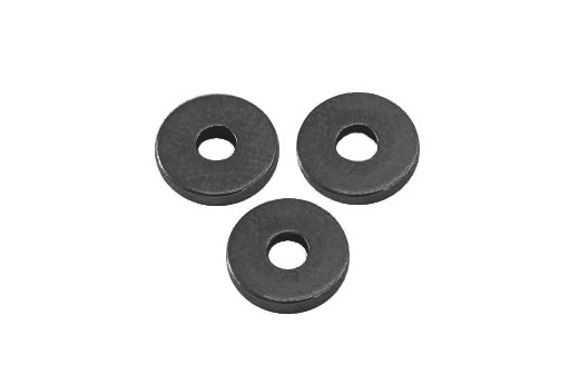 Brass Spacer Beads Disc Heishi - Gunmetal 6mm - 10pcs