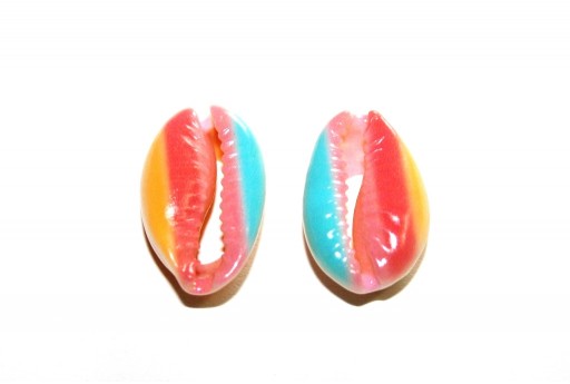 Cowrie Shell Pink Fantasy 20x13mm aprox. - 4pcs
