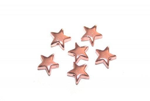 Hematite Beads Star - Rose Gold 8mm - 20pcs
