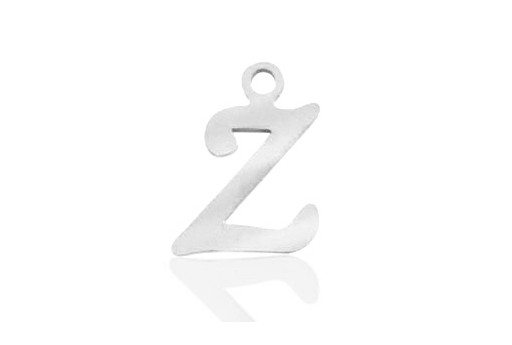 Pendente Acciaio Alfabeto Lettera Z 16mm - 1pz