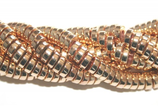 Perline Hematite Heishi - Oro Chiaro 6x2mm - 30pz