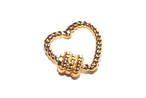 Chiusura a Vite Cuore - Oro 16x17mm