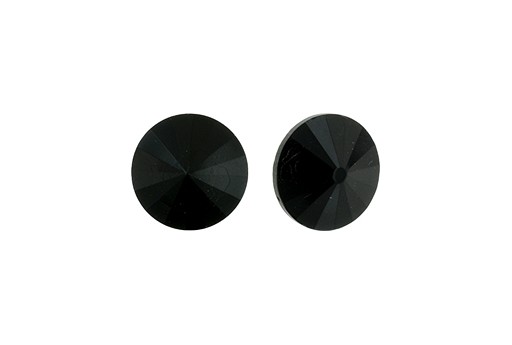 Cabochon Rivoli Matubo Jet 12mm - 2pz