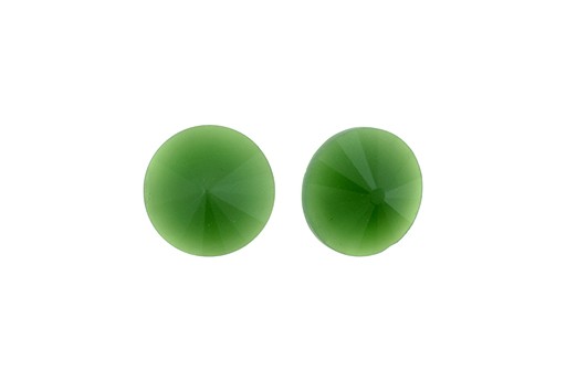 Matubo Rivoli Round Stone Opal Chrysoprase 12mm - 2pcs