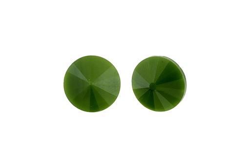 Cabochon Rivoli Matubo Green Pearl 12mm - 2pz