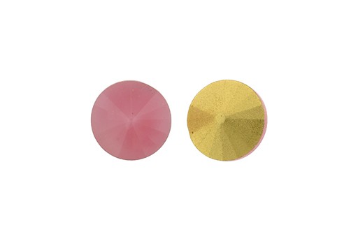 Matubo Rivoli Round Stone Pink Opal 12mm - 2pcs