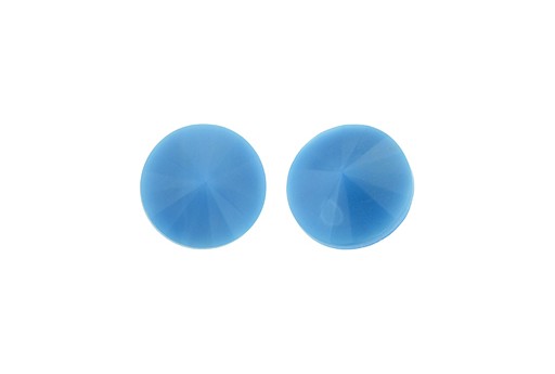 Matubo Rivoli Round Stone Turquoise Blue 12mm - 2pcs