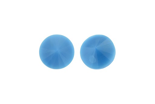 Cabochon Rivoli Matubo Turquoise Blue 12mm - 2pz