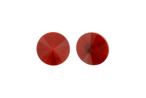 Cabochon Rivoli Matubo Coral 12mm - 2pz