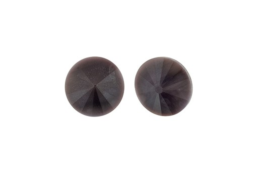 Cabochon Rivoli Matubo Dark Violet 12mm - 2pz