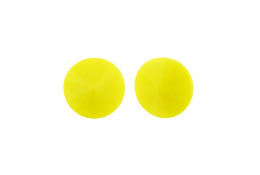 Cabochon Rivoli Matubo Light Opaque Yellow 12mm - 2pz